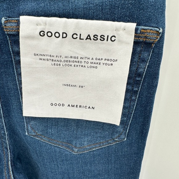 GOOD AMERICAN NWT ALWAYS FITS GOOD CLASSIC in Blue822 // Sz 00-4 - Picture 9 of 12